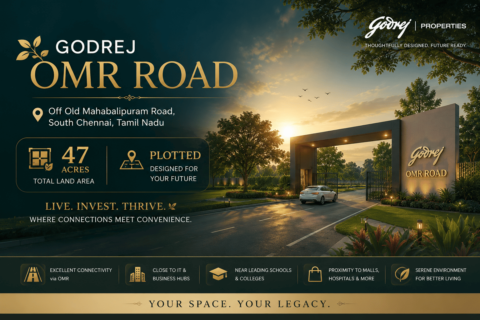 Godrej OMR Road Chennai - Premium Residential Plots