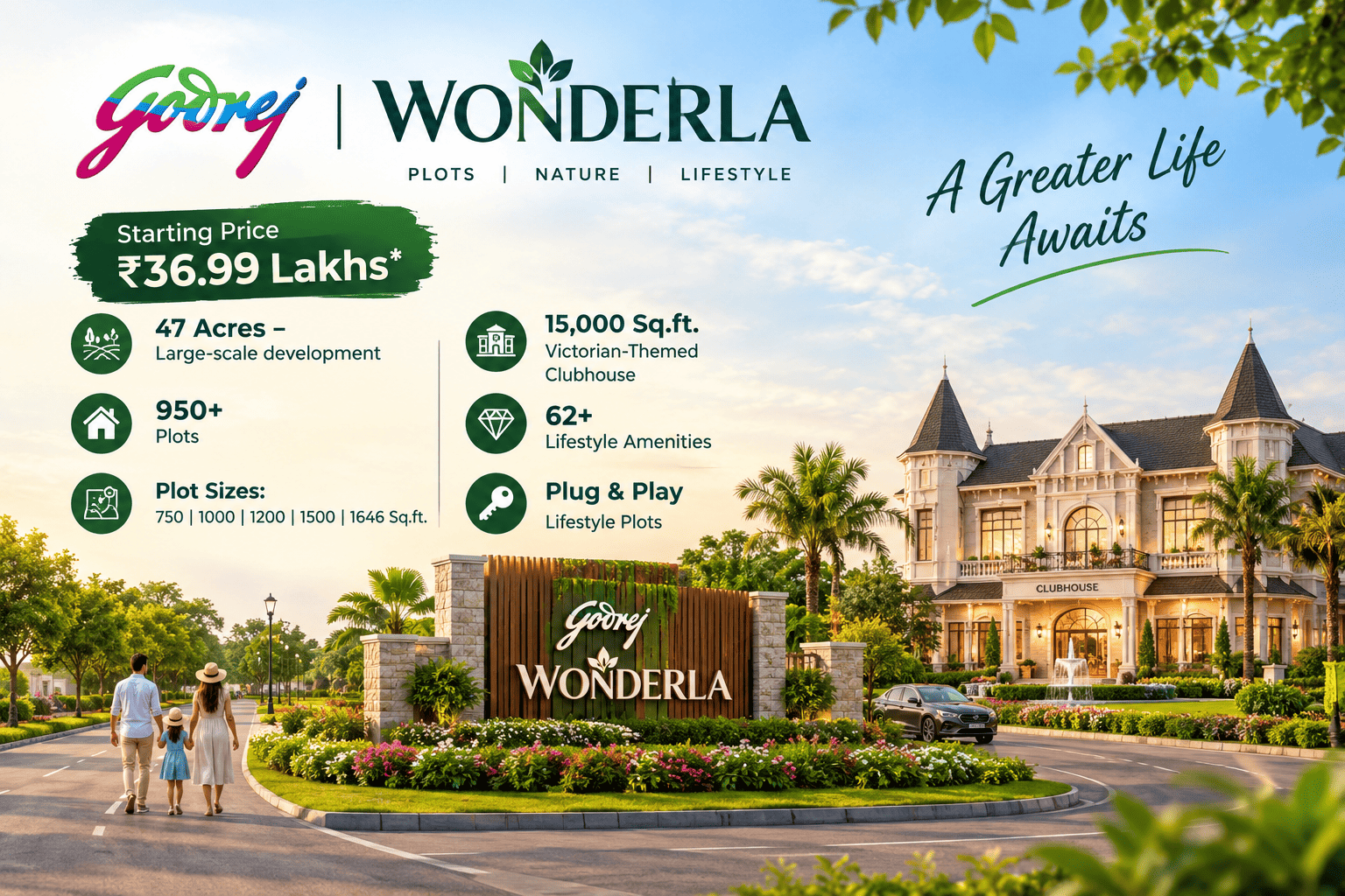 Representative premium plotted development visual for Godrej Wonderla Chennai